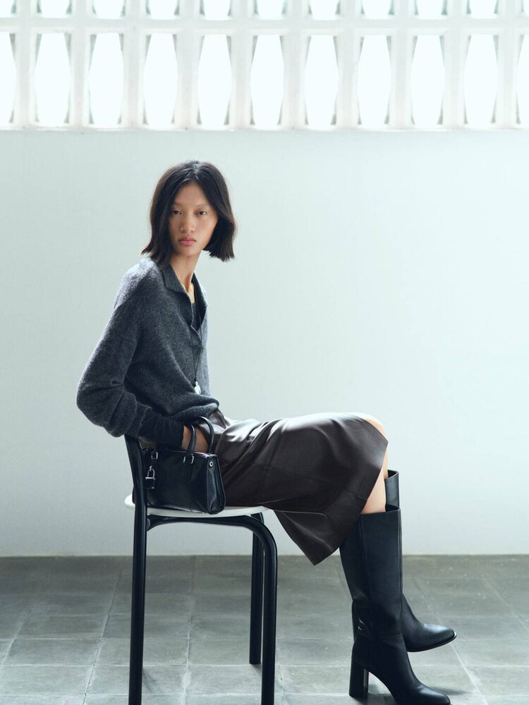 Mango Brown Pencil Skirt - Image 2 of 6