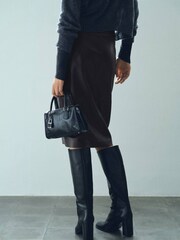 Mango Brown Pencil Skirt - Image 3 of 6