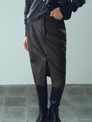 Mango Brown Pencil Skirt - Image 4 of 6