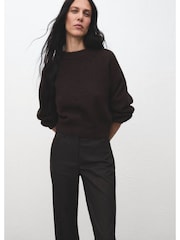 Mango Brown Flared Trousers - Image 2 of 6