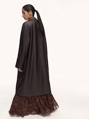Mango Brown Long Leather-Effect Trench Coat - Image 2 of 6