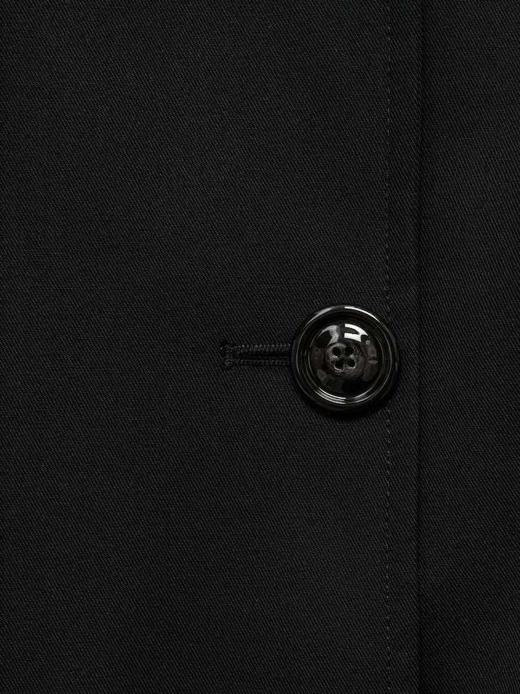 Mango Black Classic Trench Coat With Belt - Image 6 of 6