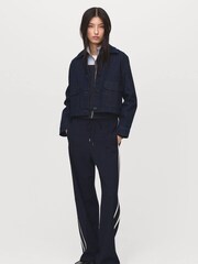 Mango Blue Massim Trousers - Image 1 of 6