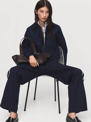 Mango Blue Massim Trousers - Image 4 of 6