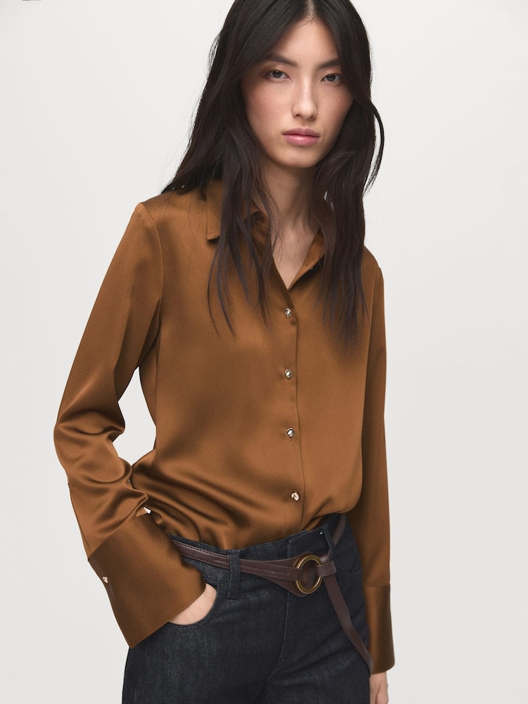 Mango Brown Shirt Ideale - Image 2 of 6