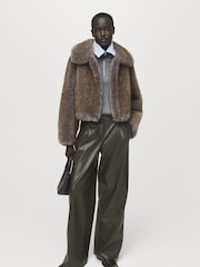Mango Grey Zipper Turtleneck Sweater - Image 2 of 6