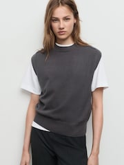 Mango Grey Waistcoat Bollo - Image 1 of 7