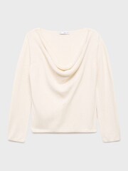 Mango White Cowl Neck Sweater - Image 6 of 7