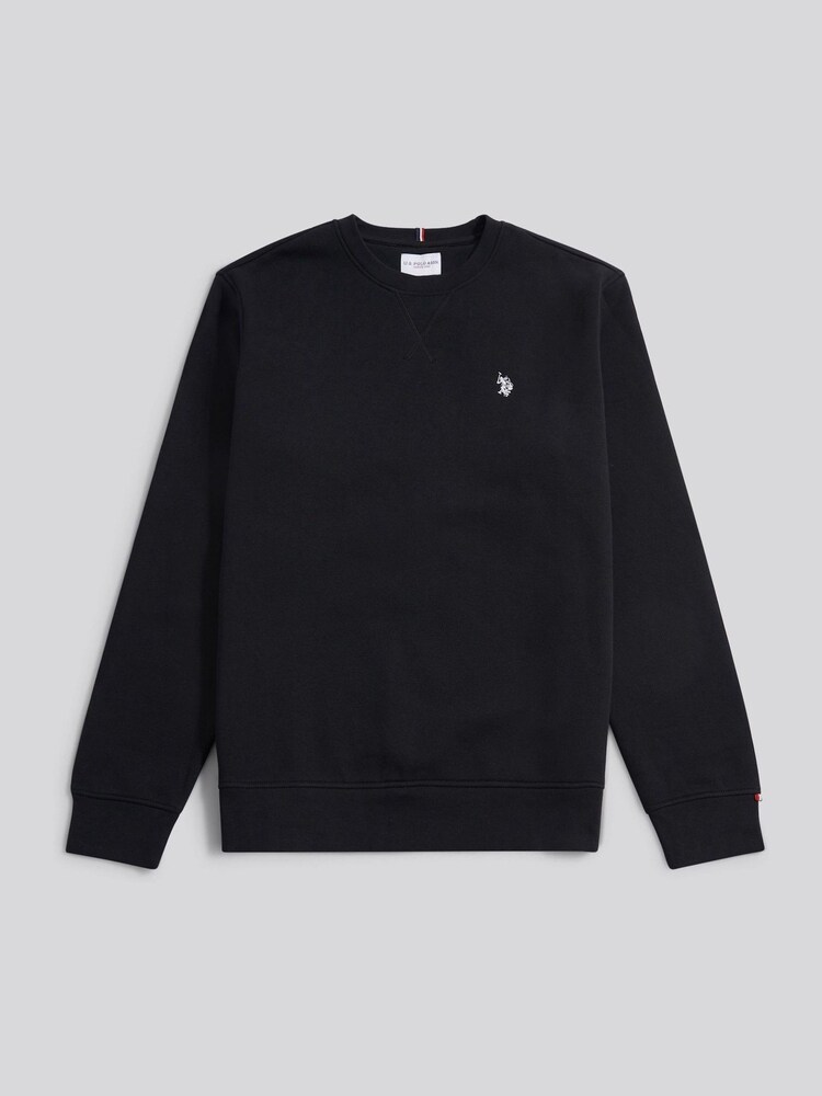 U.S. Polo Assn Black Double Horsemen Crew Neck Sweat Top - Image 11 of 11