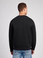 U.S. Polo Assn Black Double Horsemen Crew Neck Sweat Top - Image 4 of 11