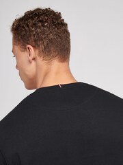 U.S. Polo Assn Black Double Horsemen Crew Neck Sweat Top - Image 6 of 11