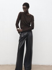 Mango Brown Jaguar Sweater - Image 1 of 7