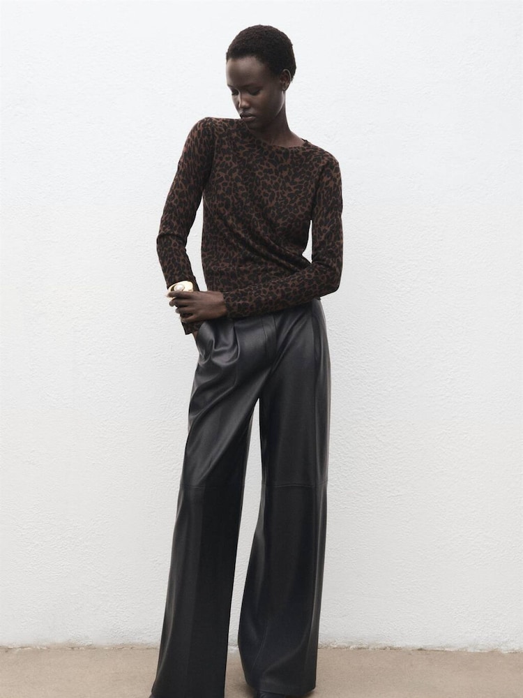 Mango Brown Jaguar Sweater - Image 1 of 7