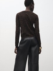 Mango Brown Jaguar Sweater - Image 2 of 7