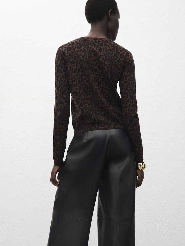 Mango Brown Jaguar Sweater - Image 2 of 7