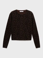 Mango Brown Jaguar Sweater - Image 6 of 7