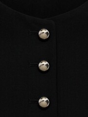 Mango Black Gabo Waistcoat - Image 7 of 7