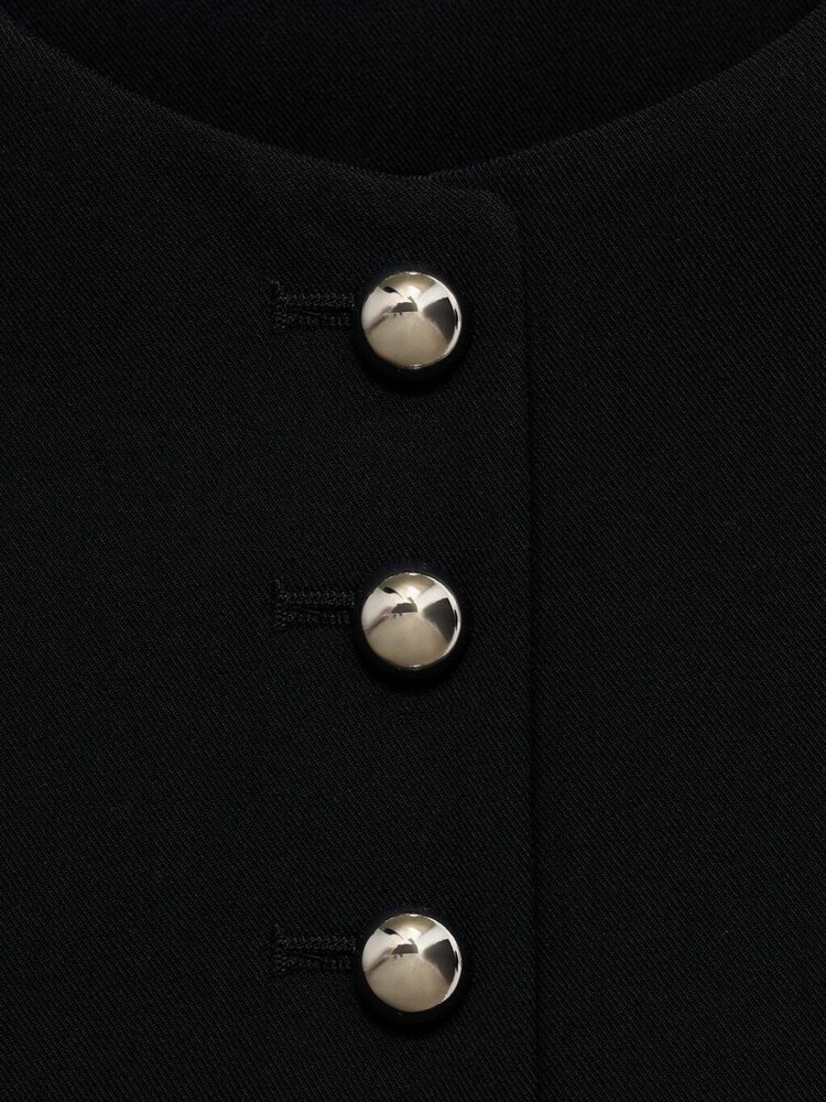 Mango Black Gabo Waistcoat - Image 7 of 7