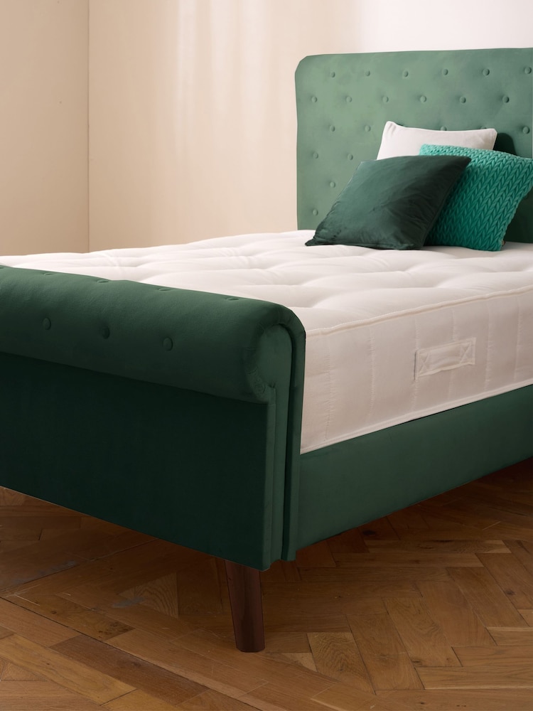 Laurence Llewelyn-Bowen Forest Green Bliss Chesterfield Style Bed Frame - Image 4 of 4