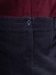 Lakeland Clothing Blue Flora Cord Skirt - Imagem 6 de 6