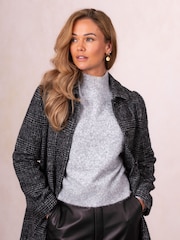 Lakeland Clothing Radella Wool Blend Black Coat - Image 3 of 6