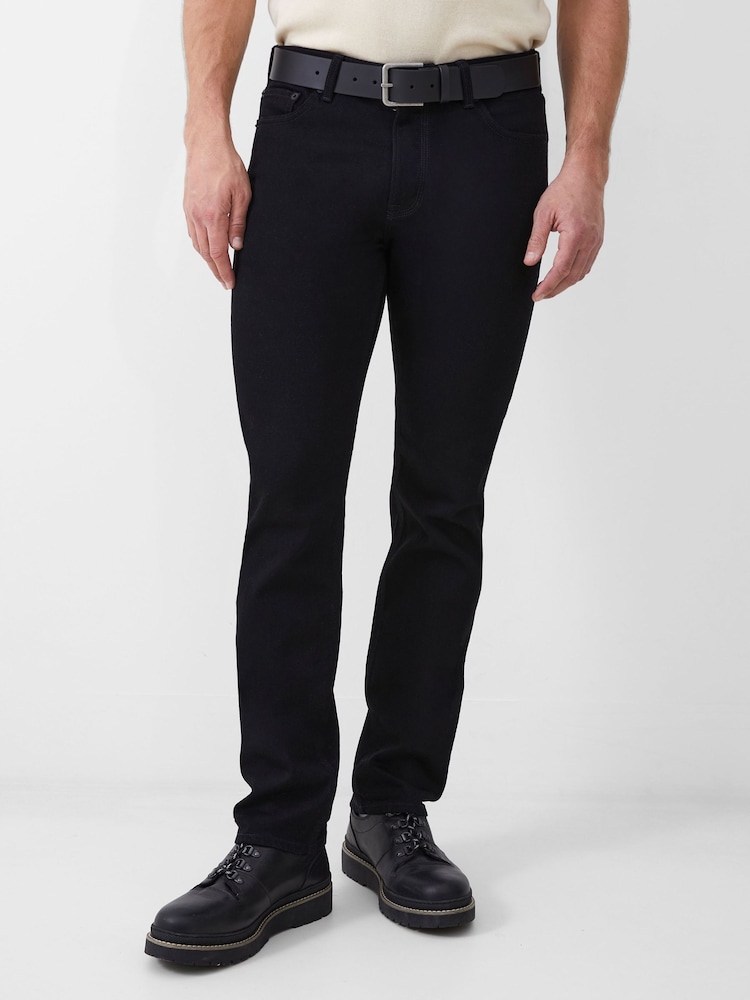 French Connection Black Cotton Blend Slim Fit Stretch Jeans - Image 1 of 4 French Connection Black Cotton Blend Slim Fit Stretch Jeans - Image 1 of 4
