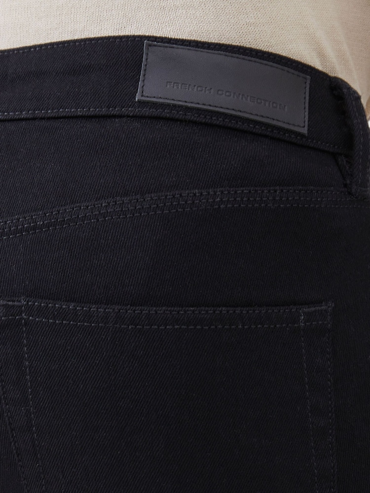 French Connection Black Cotton Blend Slim Fit Stretch Jeans - Image 4 of 4