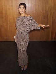 Never Fully Dressed Brown Lucia Leopard Tilly Dress - Image 1 of 4