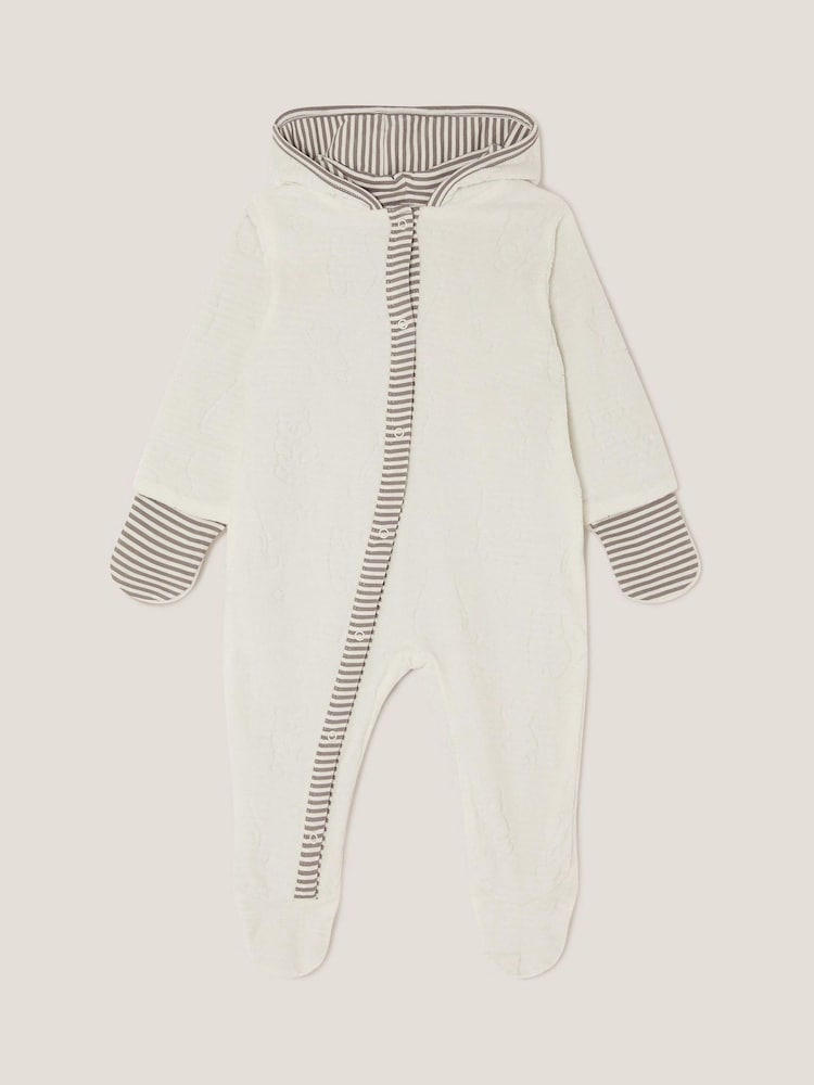 Monsoon Polar Bear Sleepsuit - صورة 1 من 3 Monsoon Polar Bear Sleepsuit - صورة 1 من 3