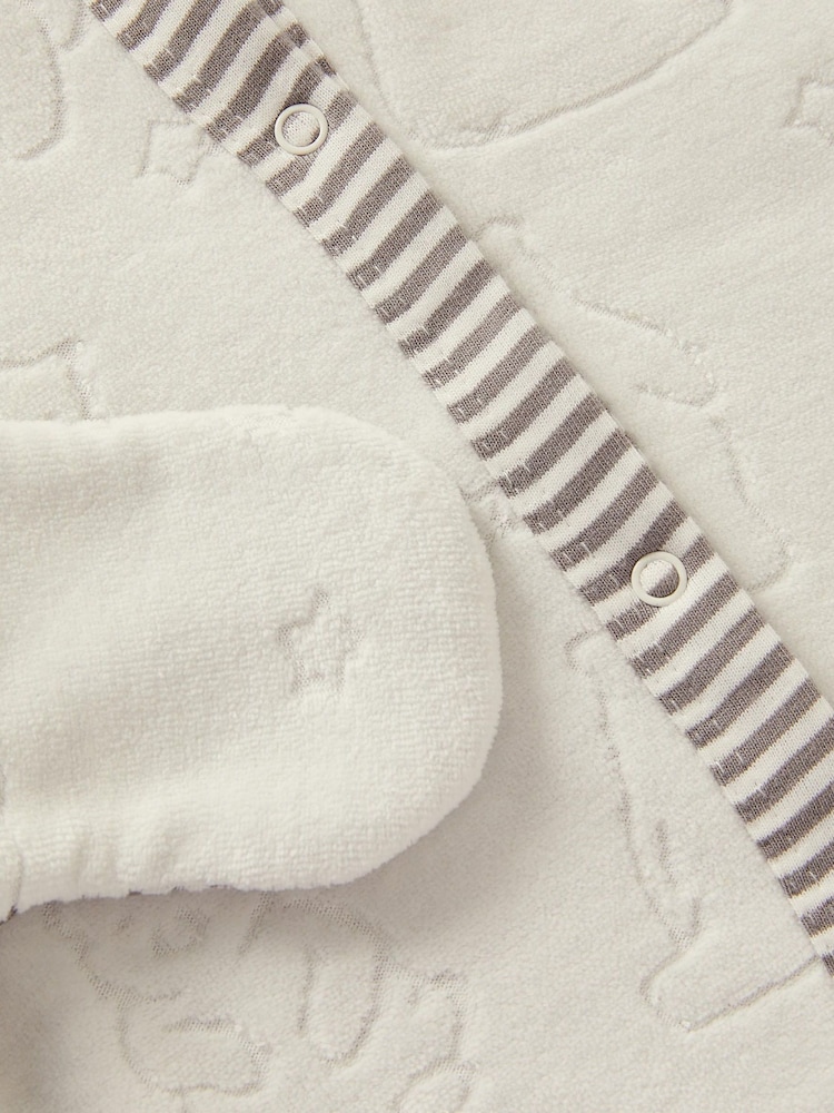 Monsoon Polar Bear Sleepsuit - صورة 3 من 3 Monsoon Polar Bear Sleepsuit - صورة 3 من 3