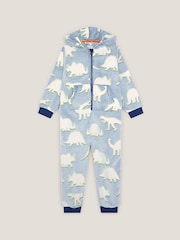 Monsoon Blue Glow In The Dark Dinosaur Onesie - Image 1 of 3