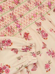 Monsoon Natural Butterfly Floral Smocked Blouse - Image 4 of 4