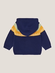 Monsoon Blue Newborn Benny Bear Knit Cardigan - Image 2 of 3