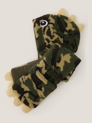 Monsoon Green Borg Camo Hat Glove Scarf Set - Image 2 of 2
