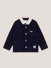 Monsoon Blue Corduroy Borg Collar Shirt - Image 1 of 3