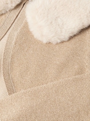Monsoon Detachable Collar Fuzzy Cardigan - Slika 3 iz 3