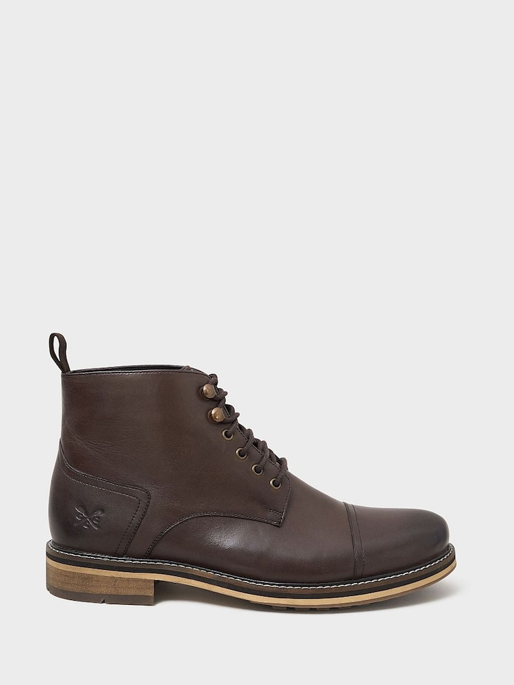 Crew Clothing Brown Lace-Up Boots - Image 2 of 4