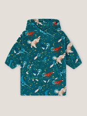 Monsoon Green Space Animal Hoodie Pyjamas Top - Image 1 of 1