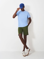 Bermudas de algodão estilo chino para tripulação - Imagem 1 de 1