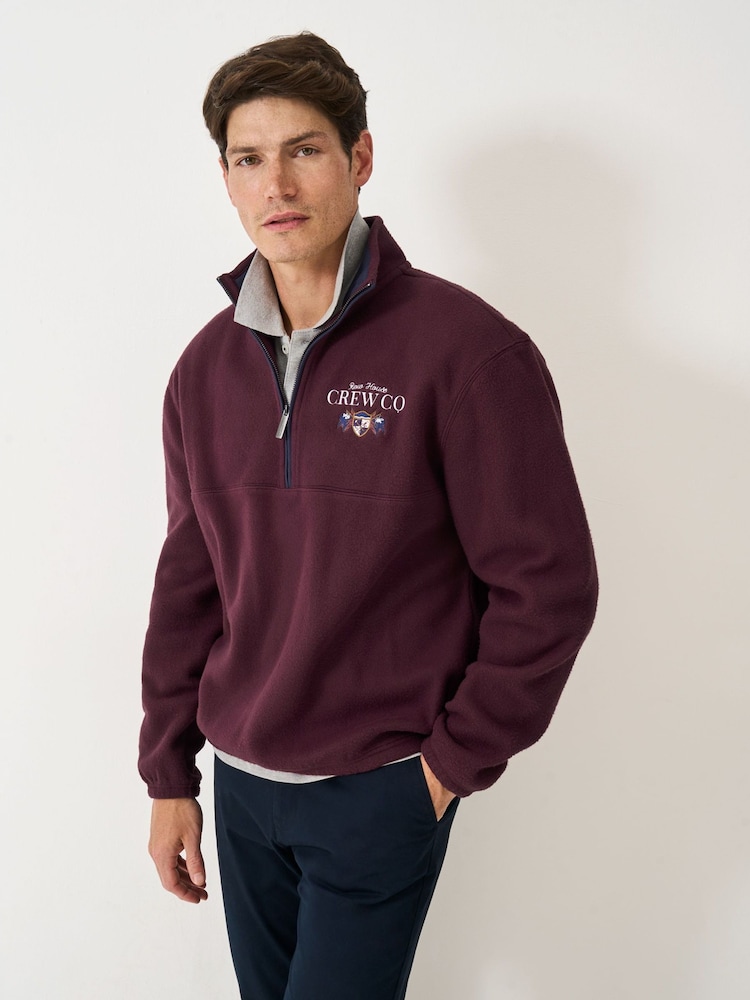 Crew Clothing Red Row House Graphic Fleece - Image 1 of 6