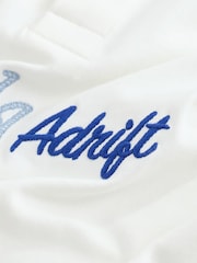 Weiß - Text Grafik EDIT Übergroßes Rugby-Shirt - Bild 8 von 8