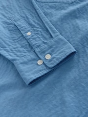 أصفر - Drummed Texture Long Sleeve Shirt - Image 9 of 9