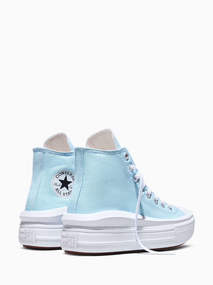 Converse Blue Chuck Taylor Move High Trainers - Image 6 of 6