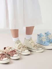 Converse Pink Chuck Taylor Peached Canvas Low Trainers - Image 3 of 3