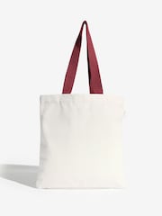 Love & Roses Red Cherry Printed Canvas Tote Bag - Image 5 of 7