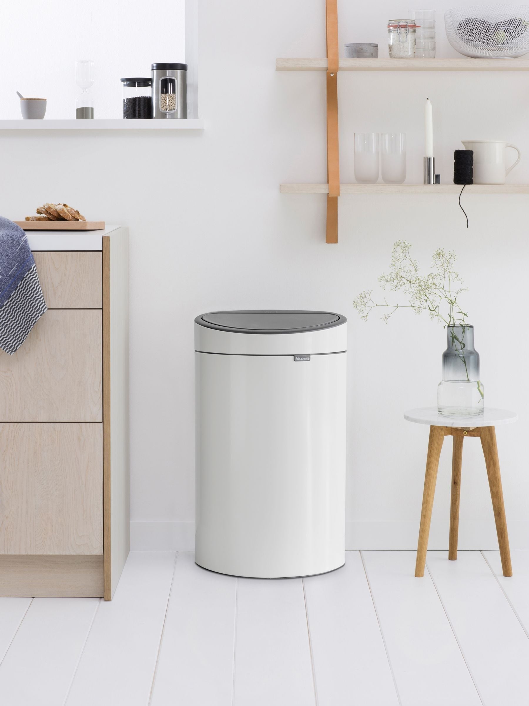 Brabantia Unisex White Touch Bin New 40L