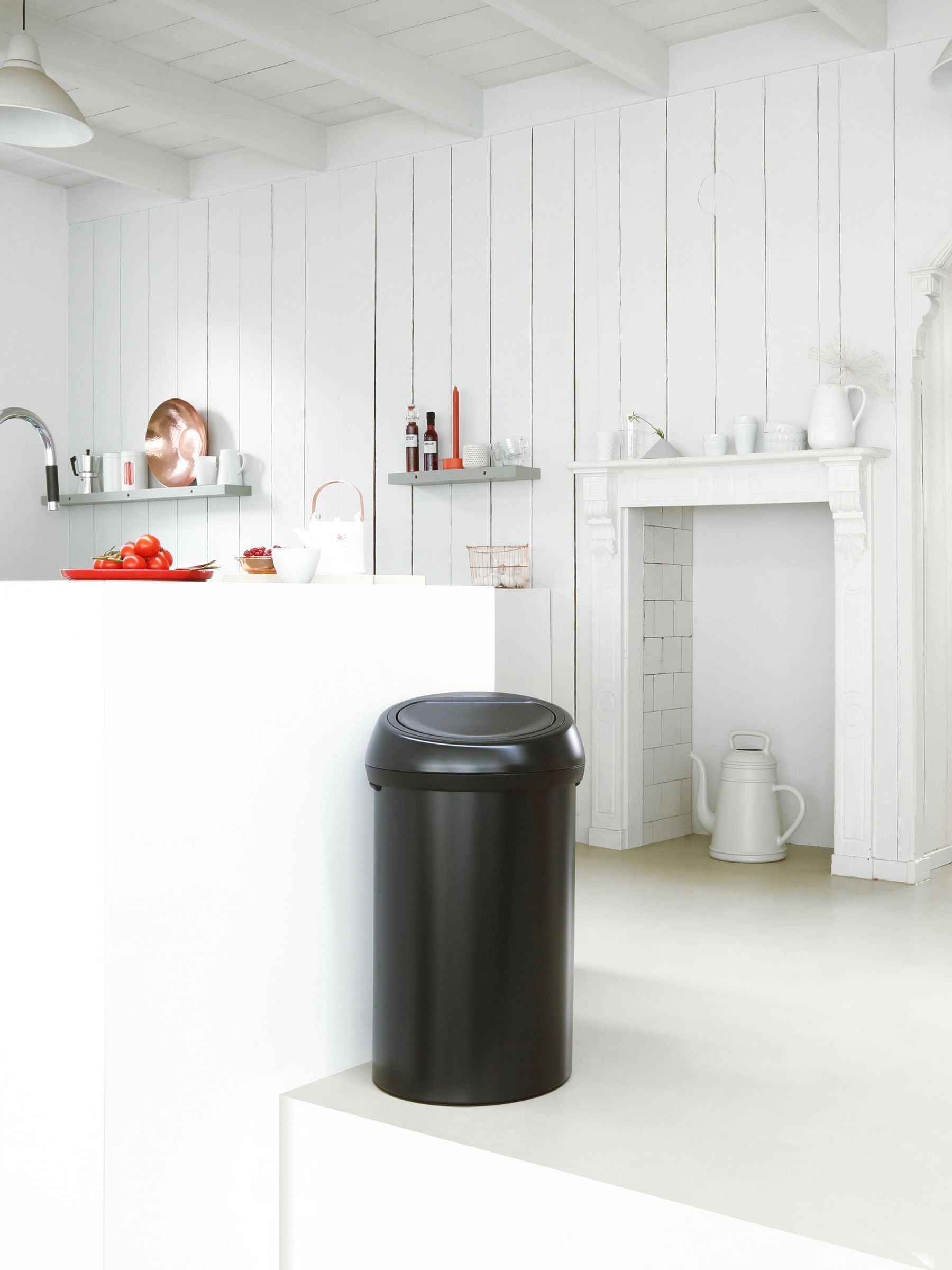 Brabantia Touch Bin, 60L  Matt Black - La Redoute - Image 3