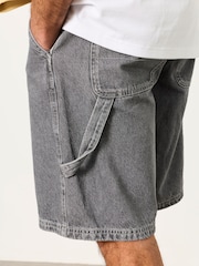 FatFace Grey Denim Loose Fit Denim Shorts - Image 3 of 6
