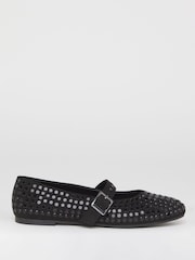 Simply Be Black Studded Mary Jane Shoes - Image 2 of 4
