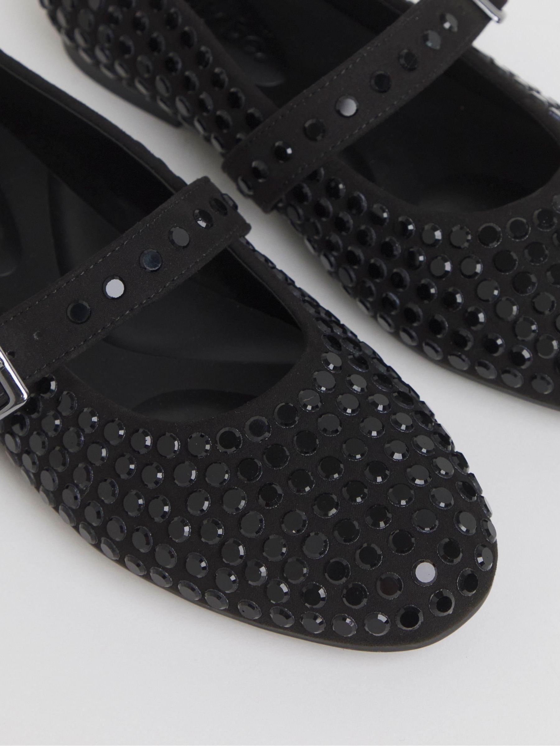 Buy Simply Be Black Studded Mary Jane Shoes from Next USA